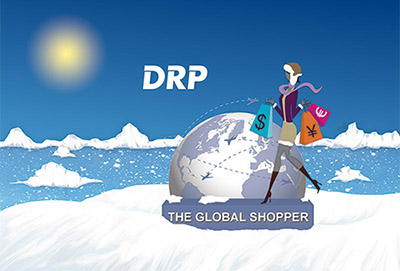 illustration the global shopper hiver