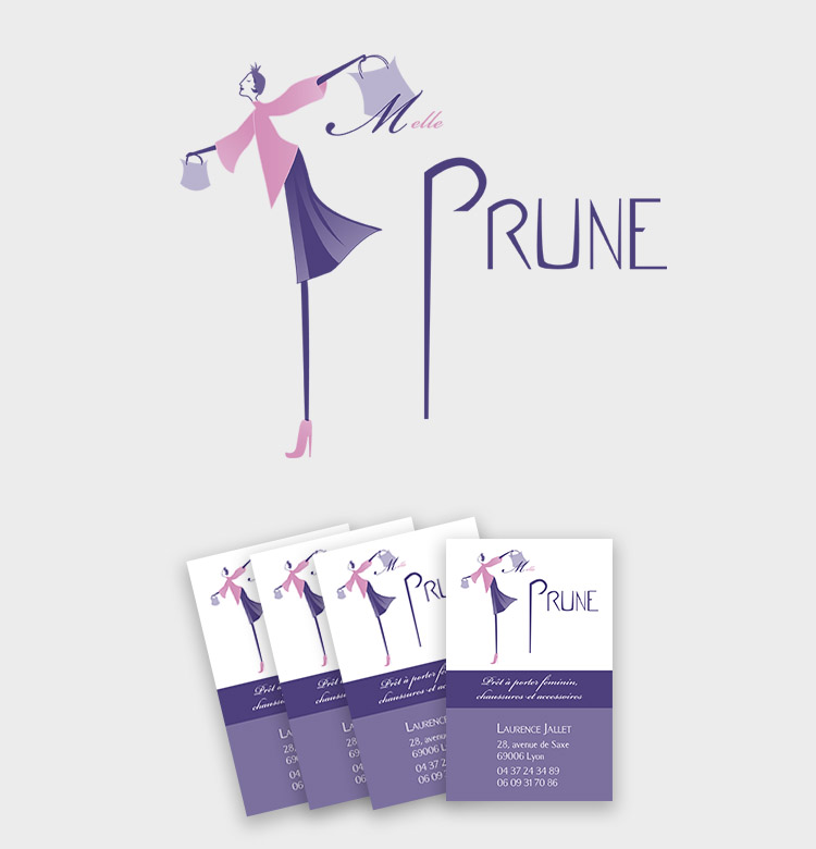 création logo mlle prune