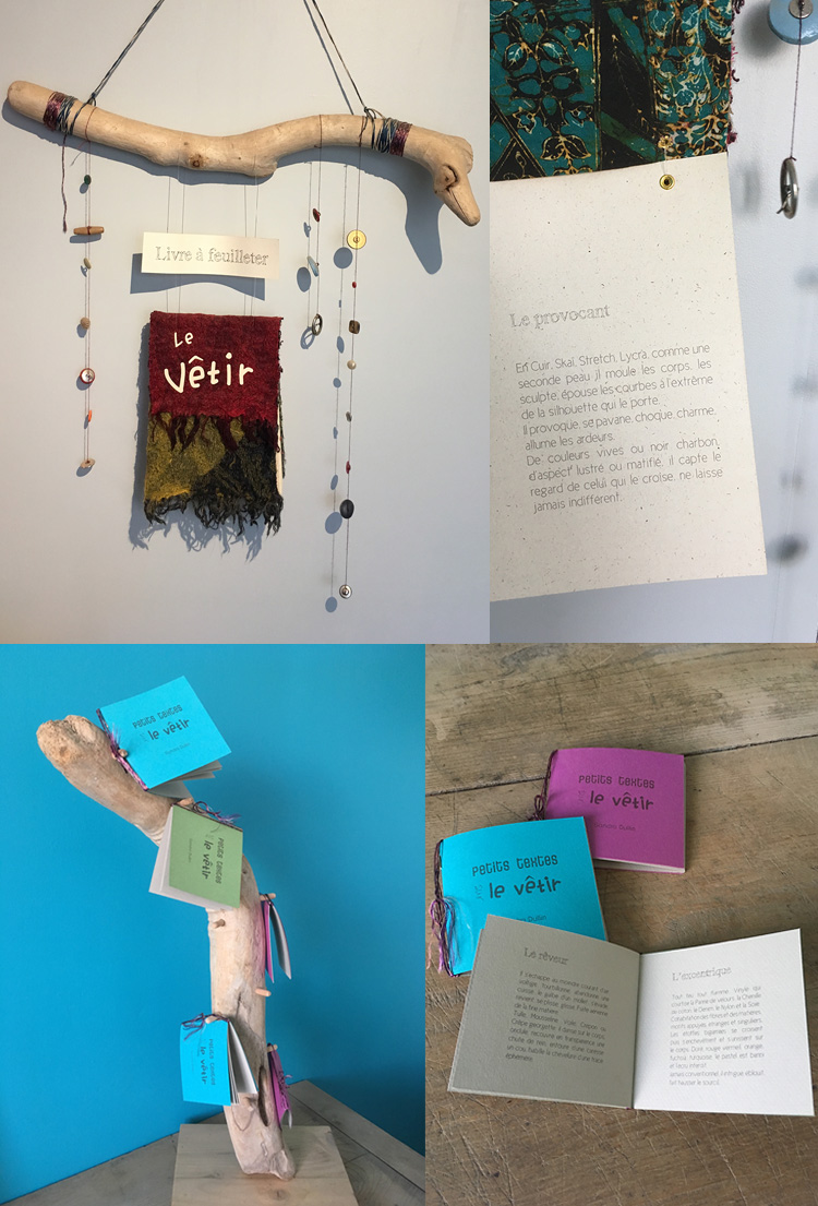 livre suspendu, design et écriture