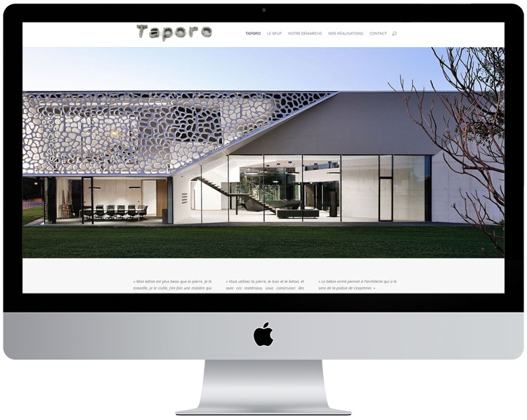 création site internet pour Taporo