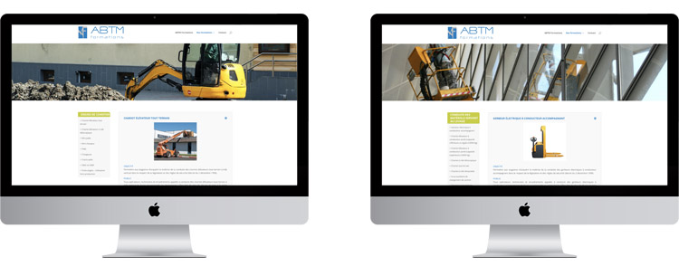 Création site Internet centre de formation conduite d'engins de chantier