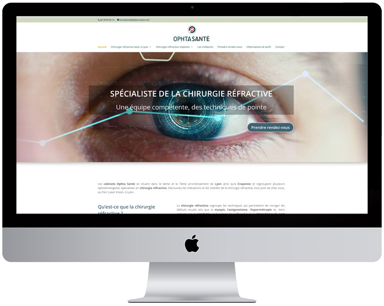 Création site Internet ophtalmologue