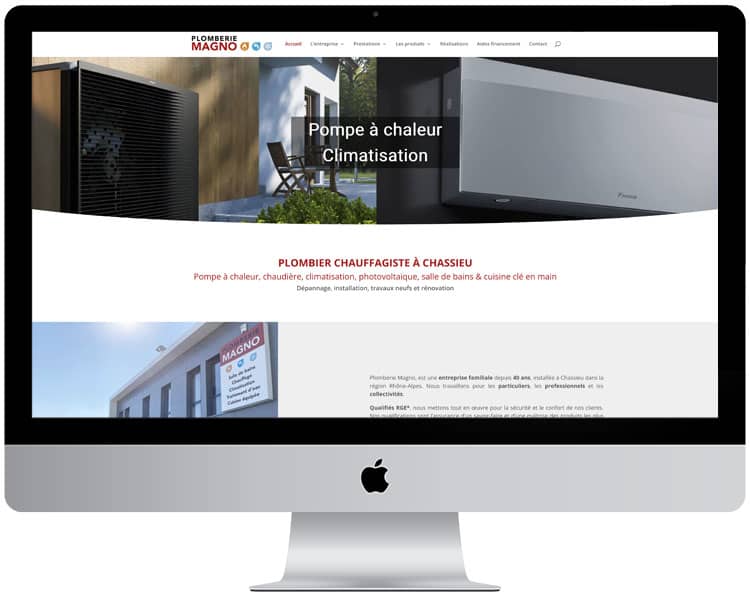 création site internet artisan chauffagiste plombier
