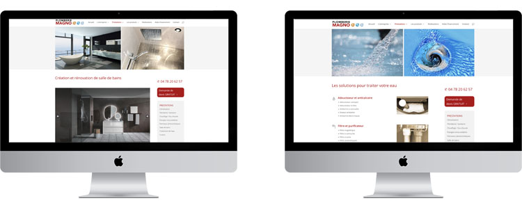 création site internet plomberie, chauffage et traitement d'eau